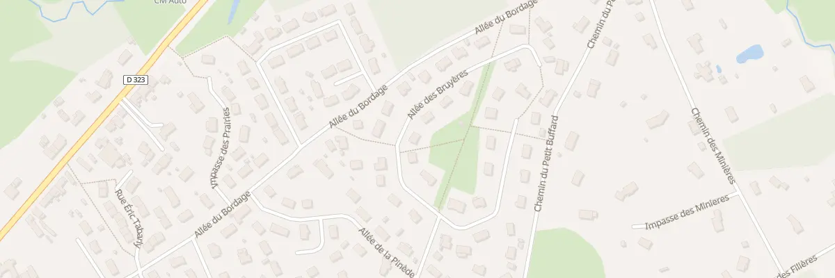 Plan du 8 All des Bruyeres à Guécélard