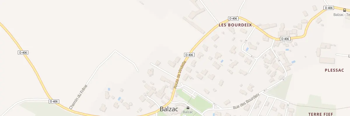 Plan du 64 Rte de Vindelle à Balzac