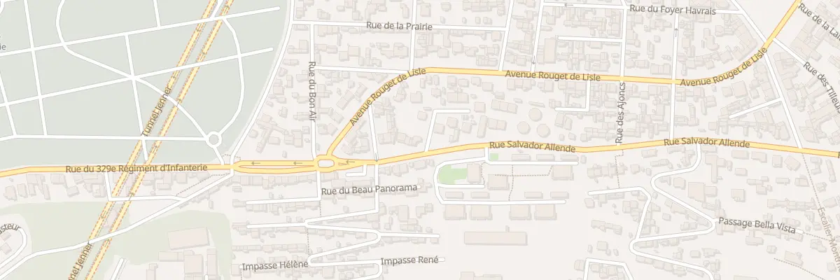 Plan du 23 Rue Salvador Allende au Havre