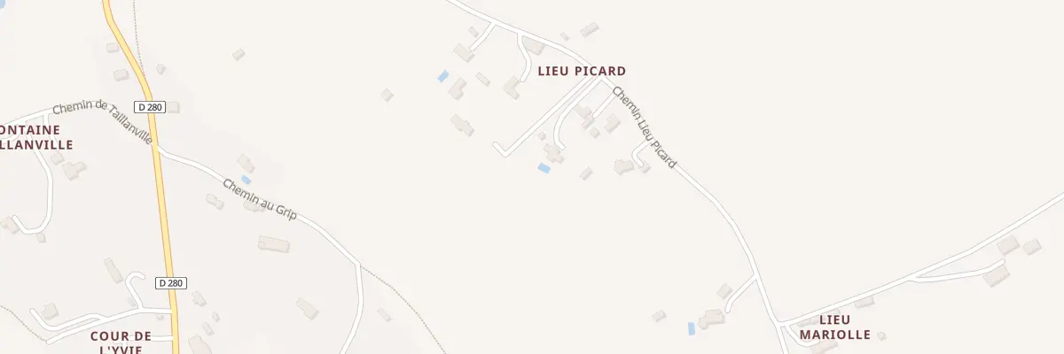 Plan du 596 Le Lieu Picard à Clarbec
