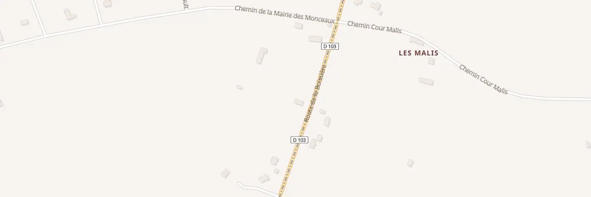 Plan du 955 Rte de la Boissière aux Monceaux
