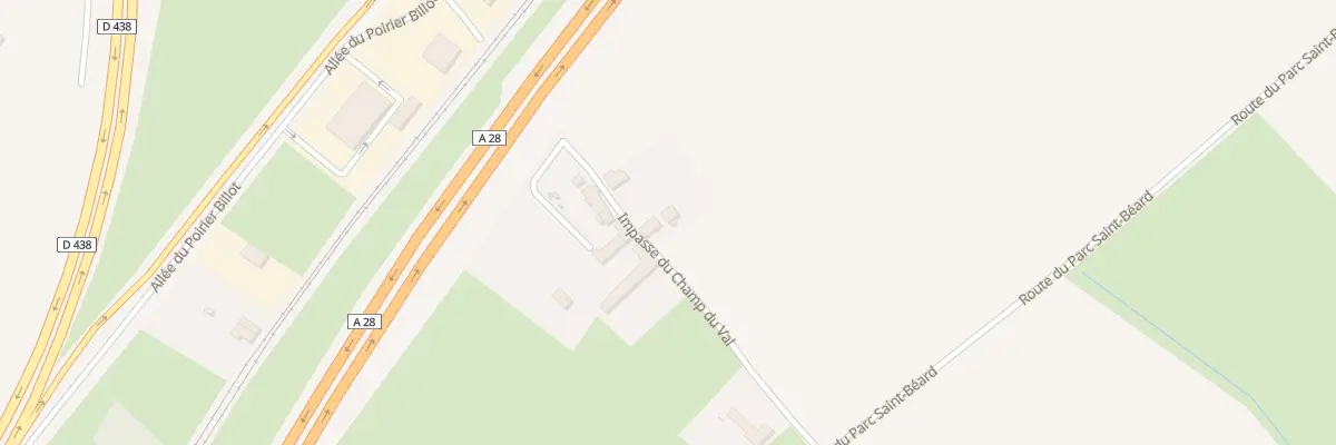 Plan du 2 Imp du Champ du Val à Écouves