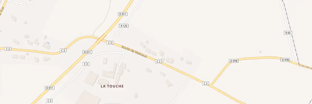 Plan du 14 Rte de Malvaux à Lusignan