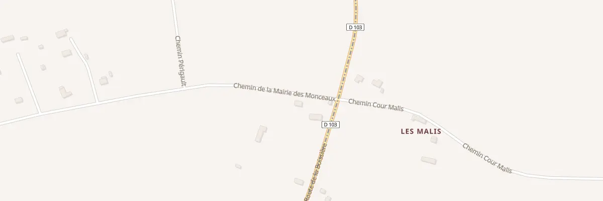 Plan du 67 Che de la Mairie des Monceaux aux Monceaux