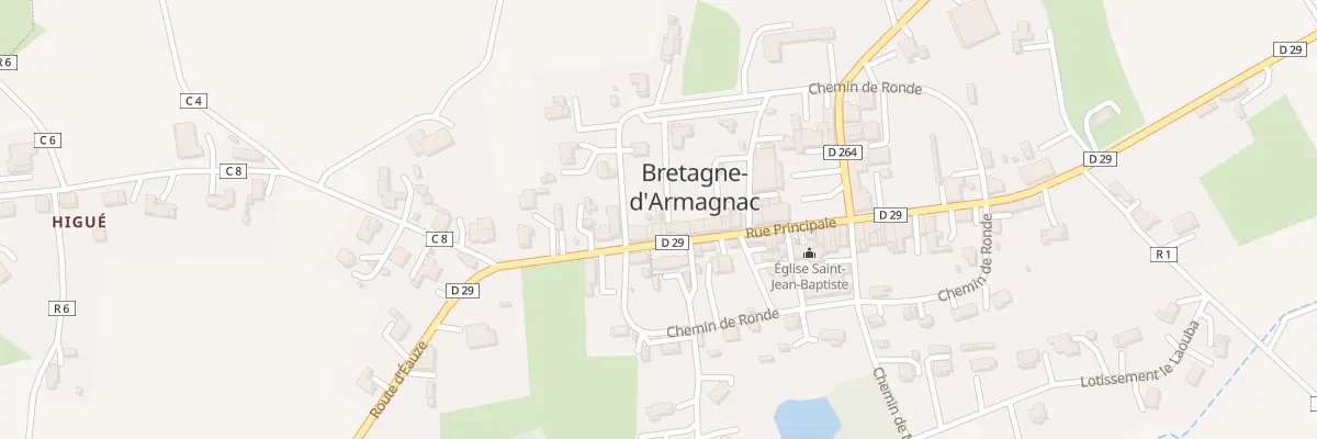 Plan du 75 Che de Ronde à Bretagne-d’Armagnac
