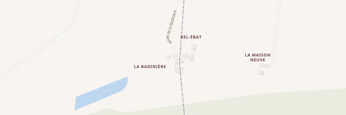 Plan du 300 Rte de la Badiniere à La Pellerine