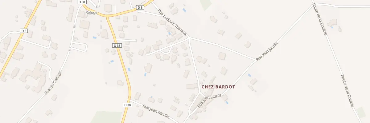 Plan du 383A Chez Bardot à Saint Aulaye-Puymangou