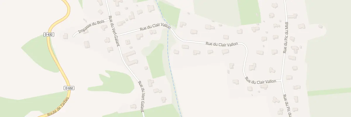 Plan du 6 Rue du Clair Vallon à Boulin