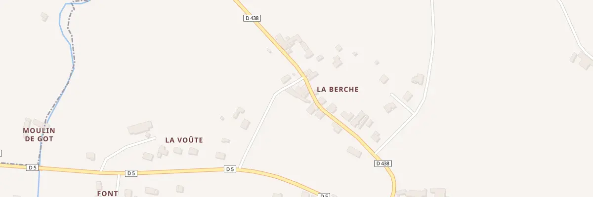 Plan du 7 La Berche à Chadurie