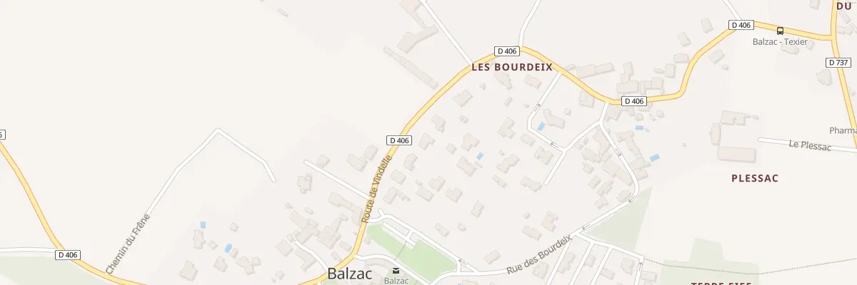 Plan du 55 Rte de Vindelle à Balzac
