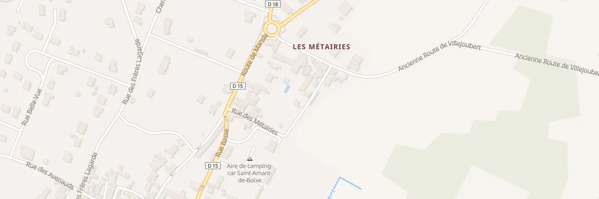Plan du 9 Rue des Métairies à Saint-Amant-de-Boixe
