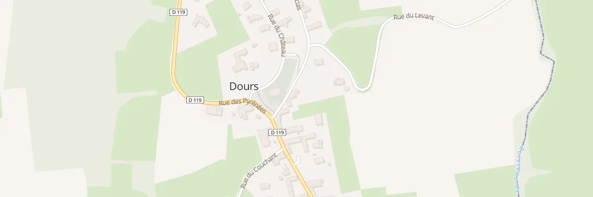 Plan du 2 Rue des Acacias à Dours