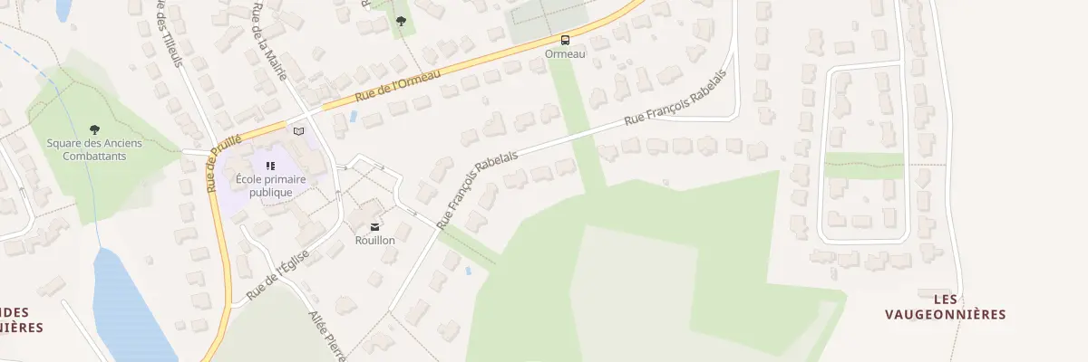 Plan du 29 Rue François Rabelais à Rouillon