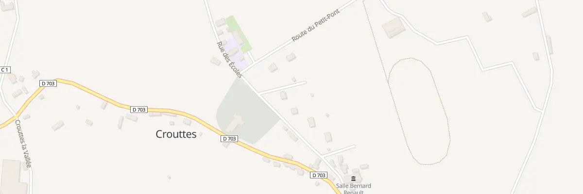 Plan du 14 Rue des Écoles à Crouttes