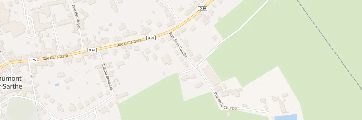 Plan du 8 Rue de la Courbe à Beaumont-sur-Sarthe