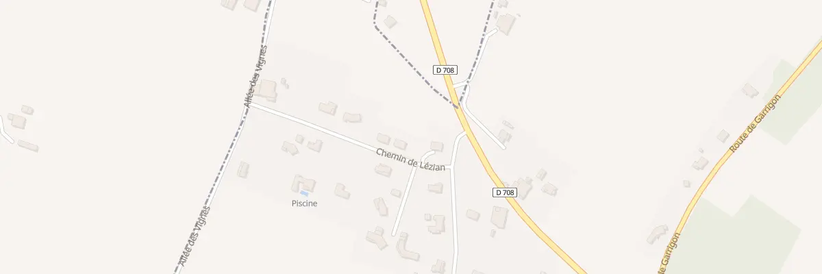Plan du 8 Che de Lezian à Beaupuy