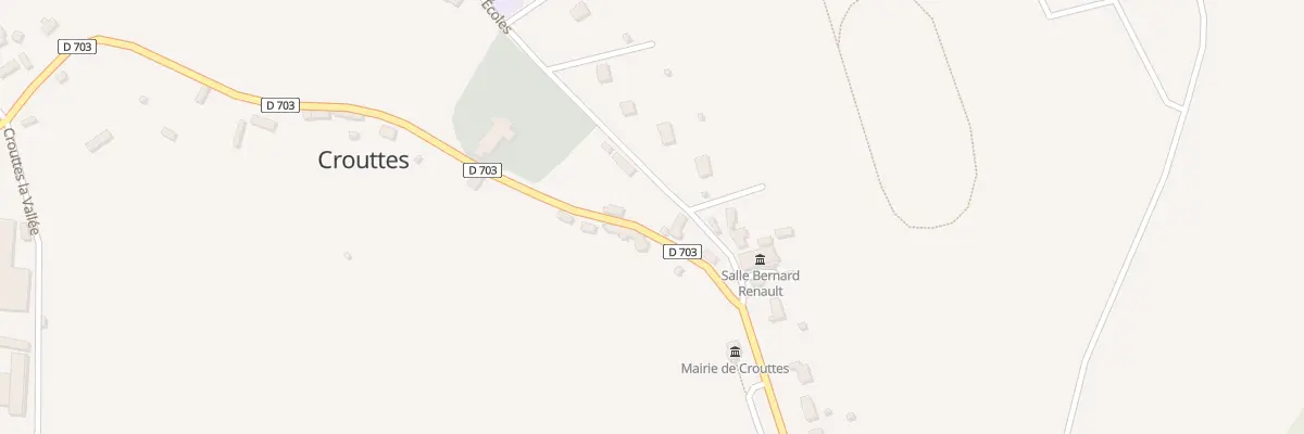 Plan du 3 Rue des Écoles à Crouttes