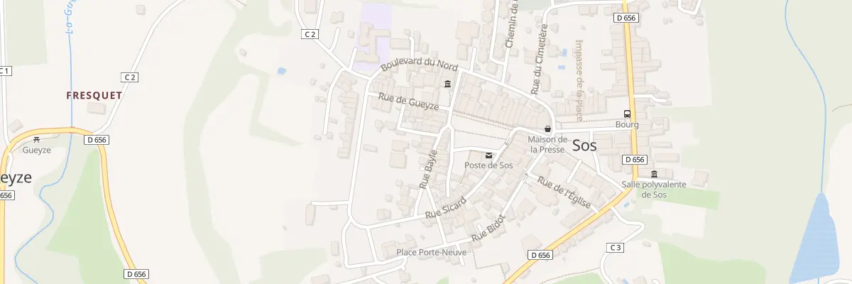 Plan du 5110 Rue Bayle à Sos