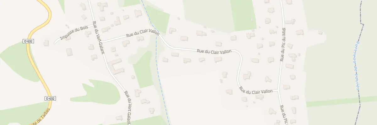 Plan du 10 Rue du Clair Vallon à Boulin