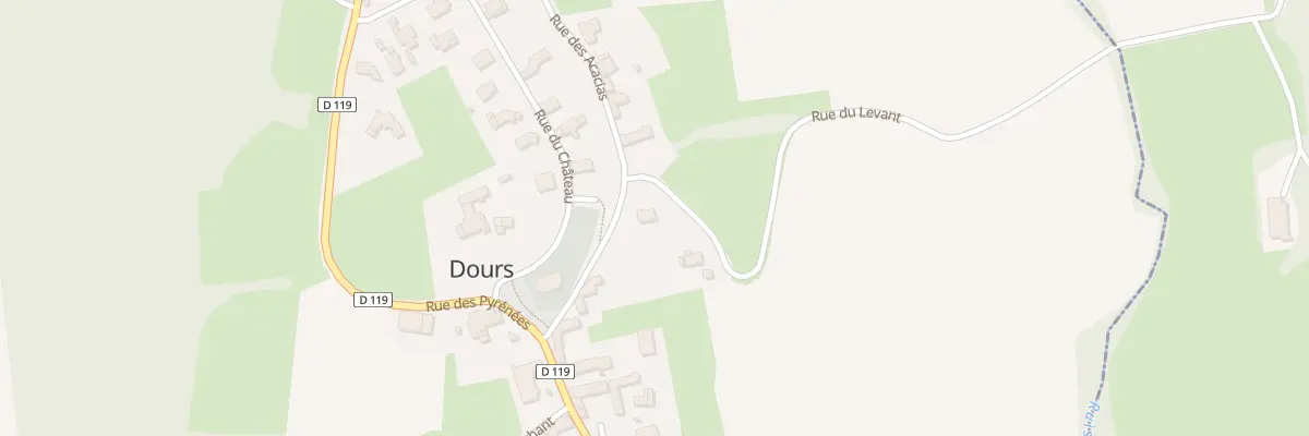 Plan du 4 Rue des Acacias à Dours