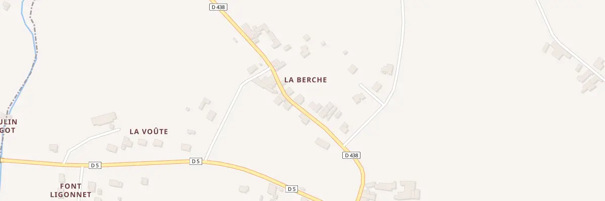 Plan du 8 La Berche à Chadurie