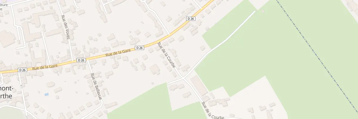 Plan du 7 Rue de la Courbe à Beaumont-sur-Sarthe