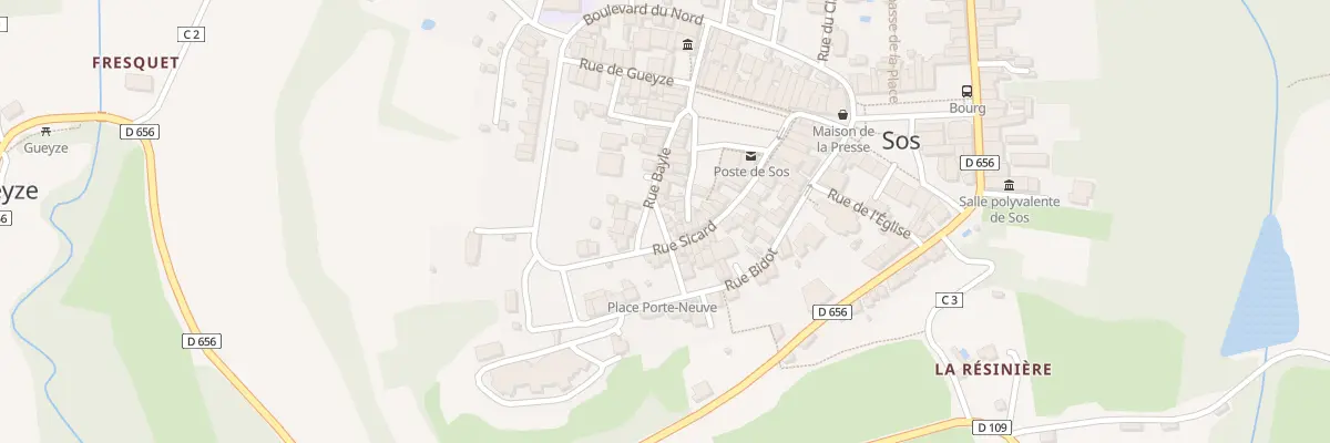 Plan du 4 Rue d’Angalin à Sos