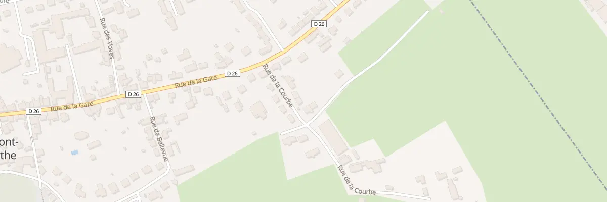 Plan du 9 Rue de la Courbe à Beaumont-sur-Sarthe