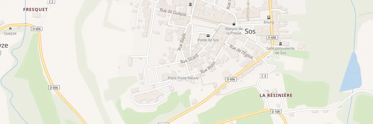 Plan du 5062 Rue Sicard à Sos
