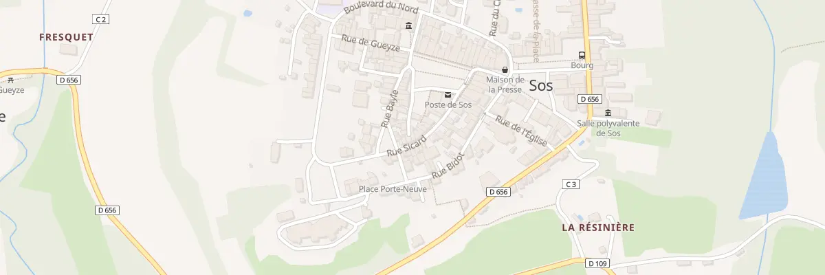 Plan du 15 Rue Sicard à Sos