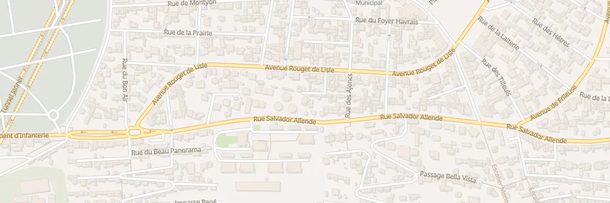 Plan du 43 Rue Salvador Allende au Havre