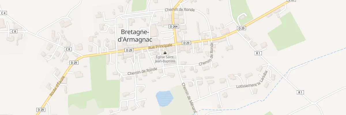 Plan du 101 Che de Ménard à Bretagne-d’Armagnac
