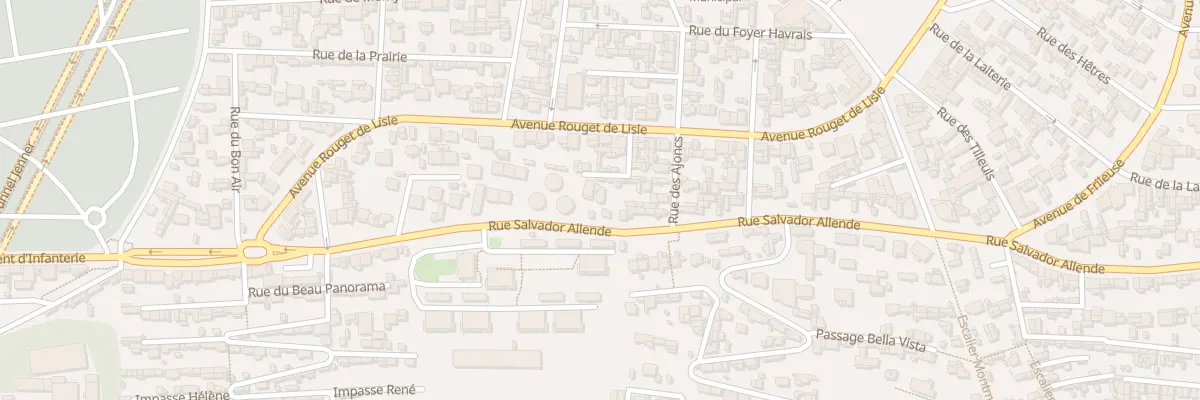 Plan du 45 Rue Salvador Allende au Havre