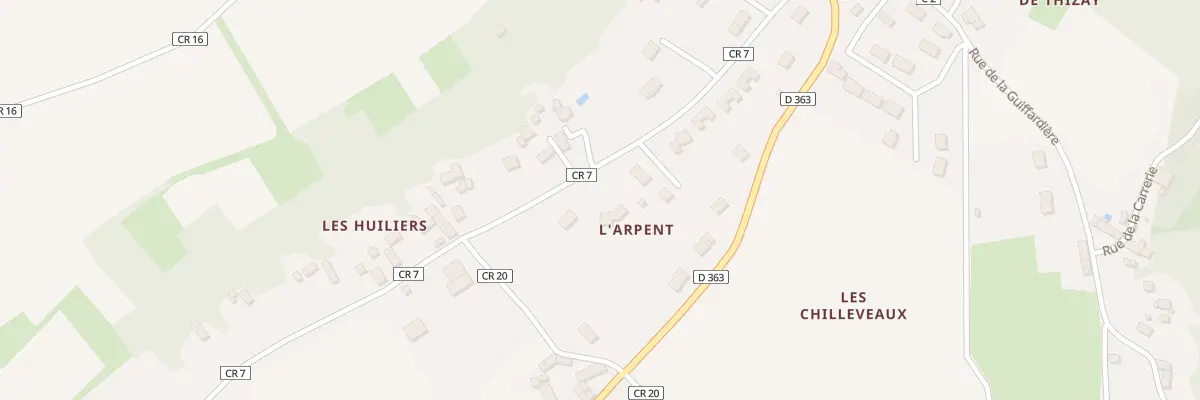 Plan du 23B Val de Verrière à Thizay