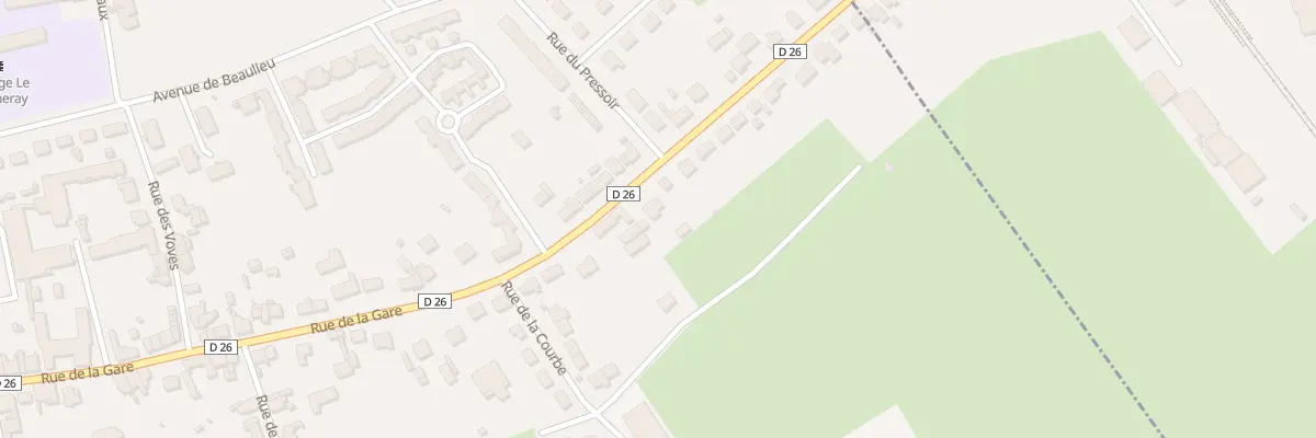 Plan du 82 Rue de la Gare à Beaumont-sur-Sarthe