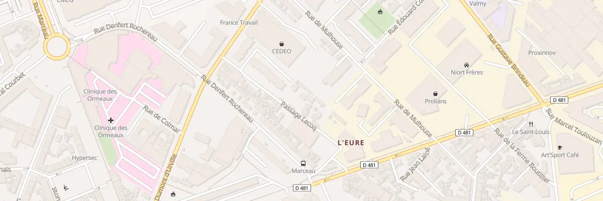 Plan du 16 Pas Lecoq au Havre