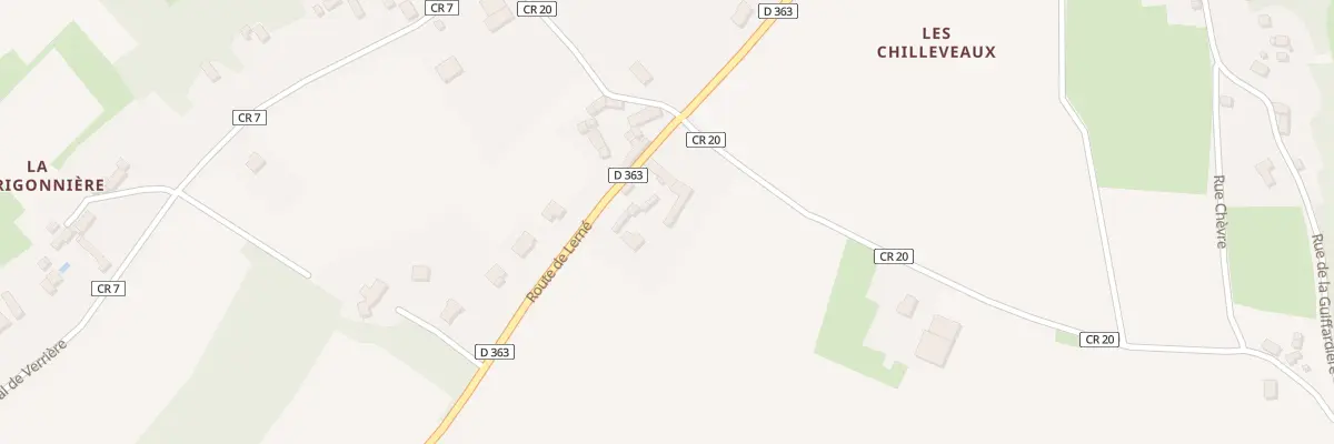 Plan du 1 Rte de Lerné à Thizay