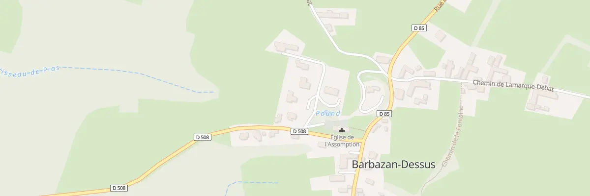 Plan du 3 Imp du Château à Barbazan-Dessus