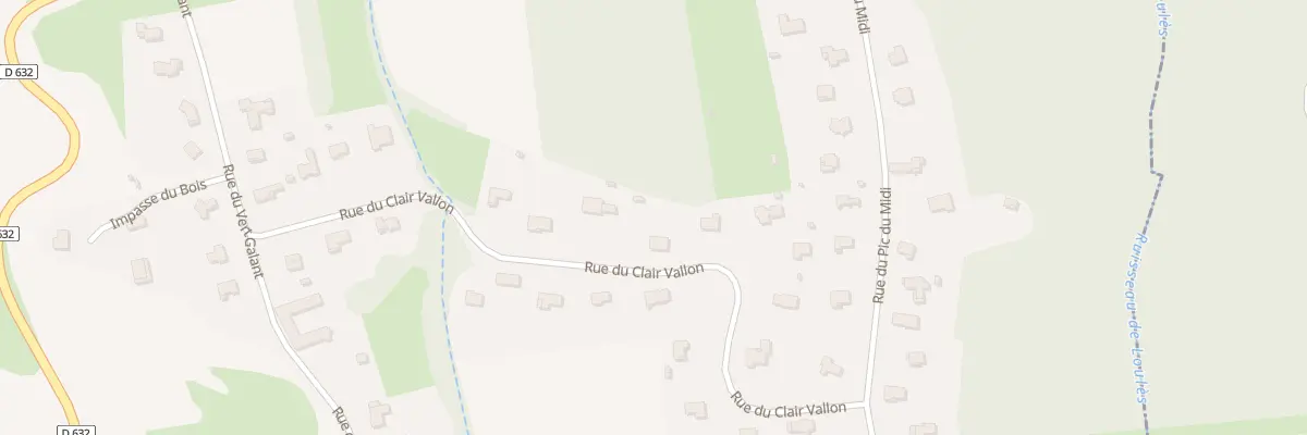 Plan du 15 Rue du Clair Vallon à Boulin