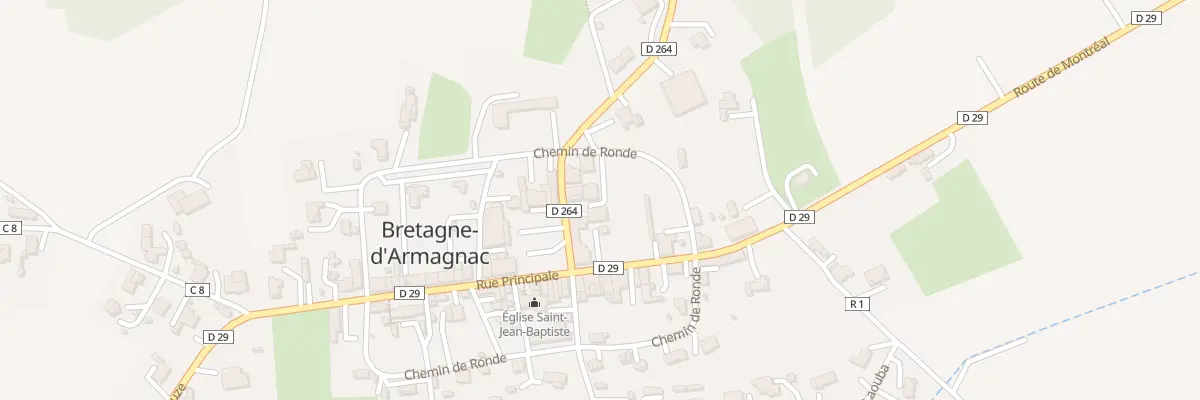 Plan du 57 Rte Castelnau d’Auzan à Bretagne-d’Armagnac