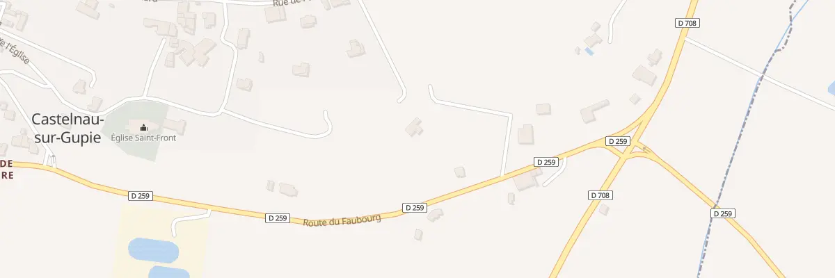 Plan du 695 Rte du Faubourg à Castelnau-sur-Gupie