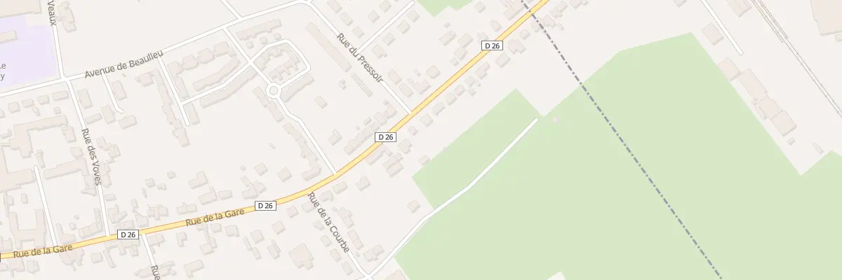 Plan du 84 Rue de la Gare à Beaumont-sur-Sarthe