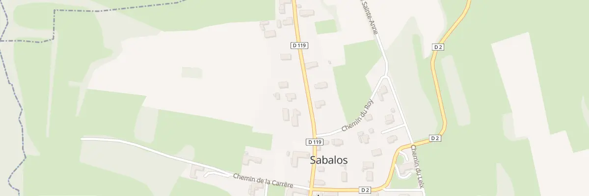 Plan du 10 Rte de Dours à Sabalos