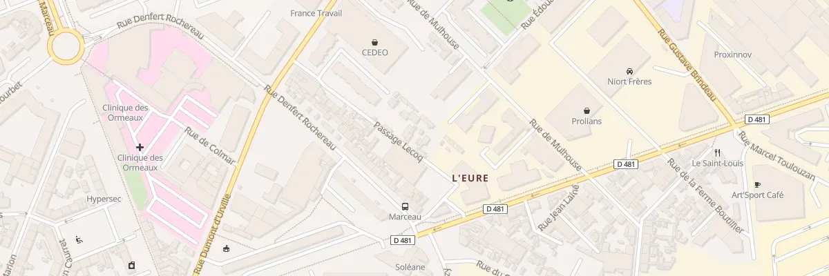 Plan du 12B Pas Lecoq au Havre