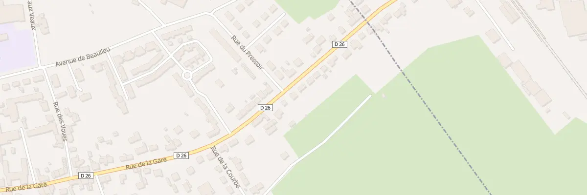 Plan du 86 Rue de la Gare à Beaumont-sur-Sarthe