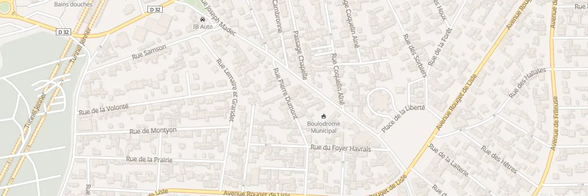 Plan du 12 Rue Pierre Dumont au Havre