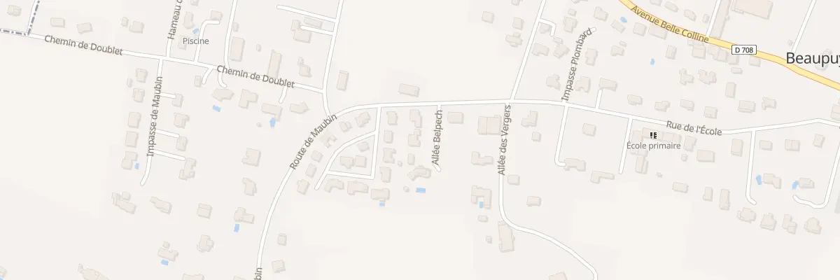 Plan du 4 All Belpech à Beaupuy