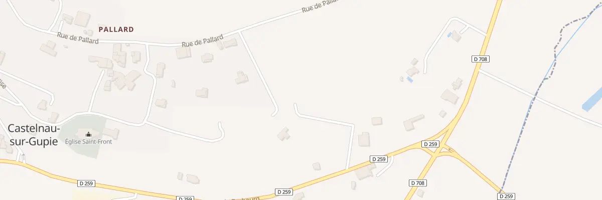 Plan du 697 Rte du Faubourg à Castelnau-sur-Gupie