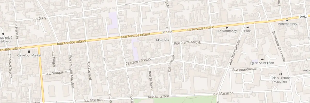 Plan du 35 Pas Fénelon au Havre