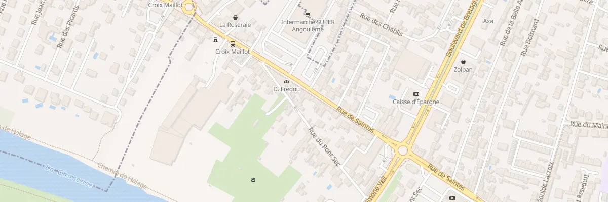 Plan du 181 Rue de Saintes à Angoulême